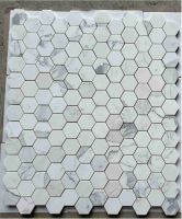 Hexagon Calacatta White Honed 3 x 3 10 x 11.5